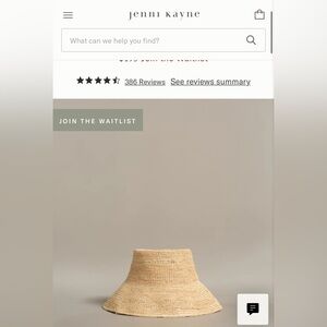 Jenni Kayne Crochet Raffia Sun Hat M/L